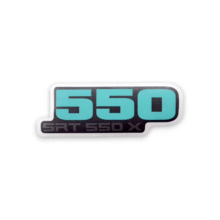 RIGHT REAR COVER STICKER WITH WHITE COLOR WM SRT550X