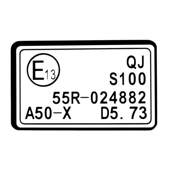 INFORMATION LABEL – APPROVAL SFA1000 SFA600 SFA300 V1