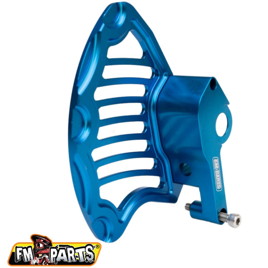 FM-PARTS front brake disc guard, aluminum KTM '15-22' HUSQVARNA '15-'22 color blue