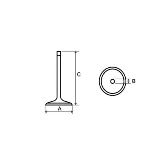 INTAKE VALVE 150 CCM LOGIK150 OUTLOOK150
