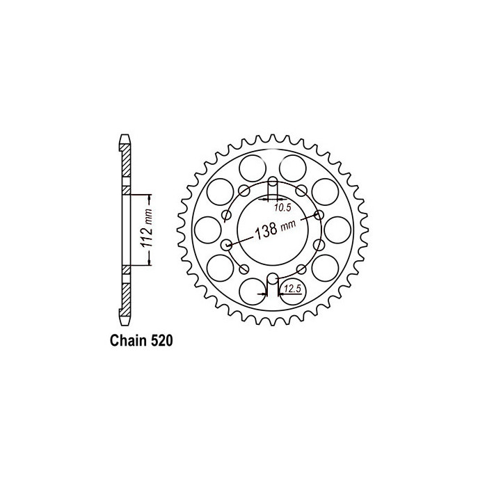 ALIUMINIO GALINIS ŽVAIGŽDUTIS SUNR5-3485-41