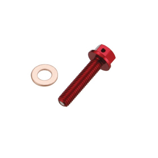 ACCEL discount oil drain plug HONDA CRF 150 R '07-'16 (with magnet) color red