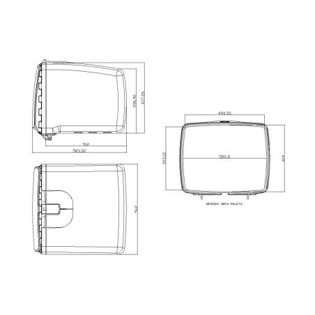 2 pcs. box with lock C / black