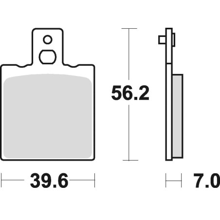 STABDŽIŲ KALADĖLĖS, STABDANTYS, PUSMETALINIS, 612SM1