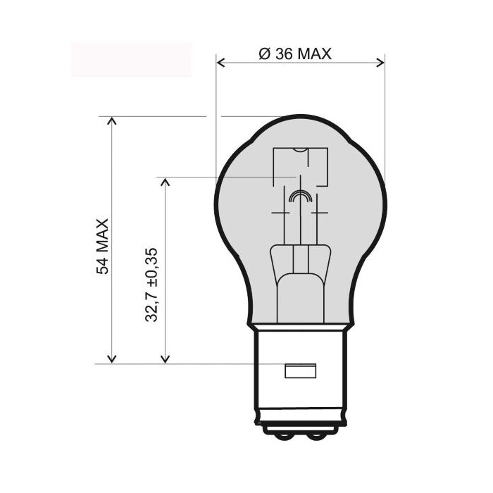 BULB BA20D 12V 35 / 35W