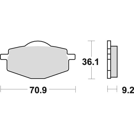 BRAKE PADS, BRAKES, SEMI-METALLIC, 685SM1