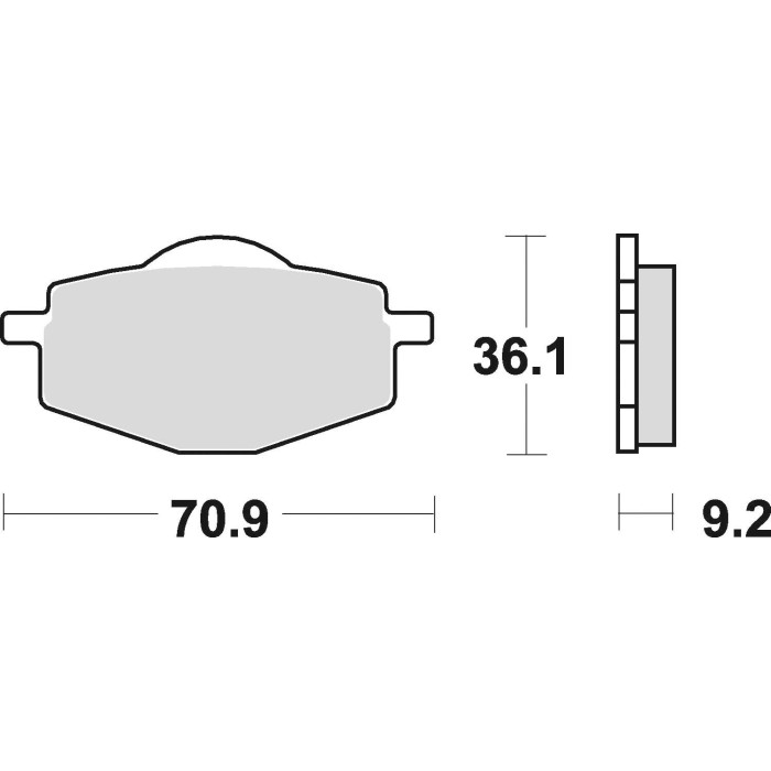 BRAKE PADS, BRAKES, SEMI-METALLIC, 685SM1