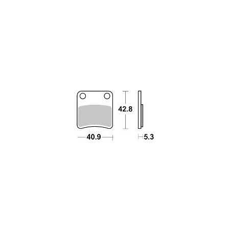 BRAKE PADS, BRAKES, SEMI-METALLIC, 983SM1