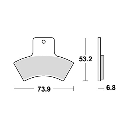 BRAKE PADS BRAKE SINTERED 860CM44 OFFROAD