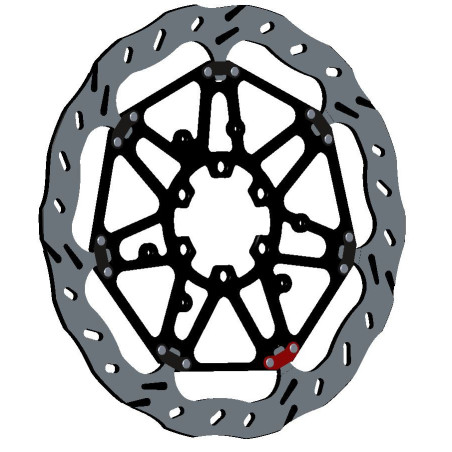 BRAKE DISC EPTA WAVE FLOATING O320 EP117L