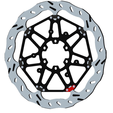 BRAKE DISC EPTA WAVE FLOATING O320 EP117R