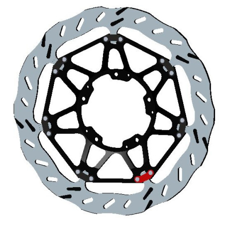 BRAKE DISC EPTA WAVE FLOATING O320 EP153L
