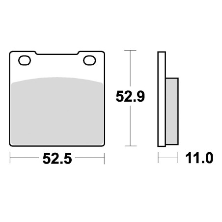 BRAKE PADS, BRAKES, SEMI-METALLIC, 645SM1