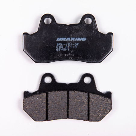 BRAKE PADS, BRAKES, SEMI-METALLIC, 654SM1