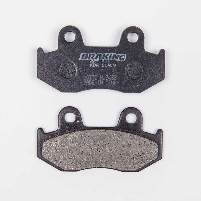 BRAKE PADS, BRAKES, SEMI-METALLIC, 667SM1