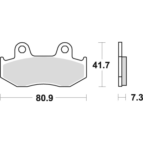 BRAKE PADS, BRAKES, SEMI-METALLIC, 667SM1