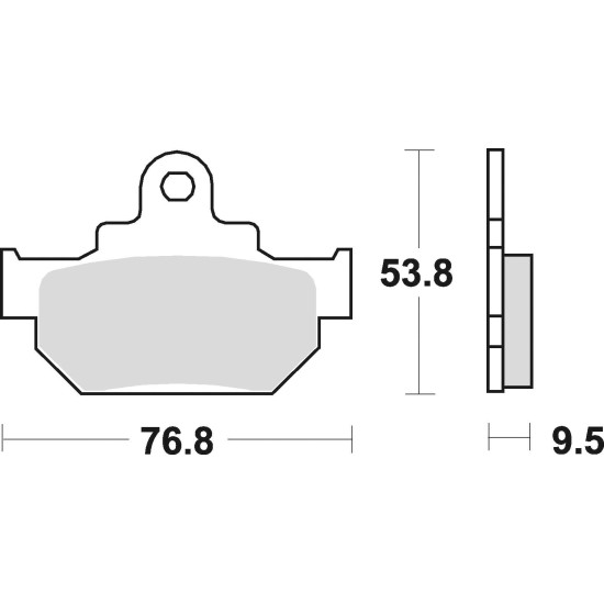 BRAKE PADS, BRAKES, SEMI-METALLIC, 681SM1