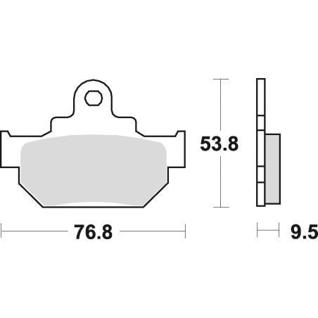 STABDŽIŲ KALADĖLĖS, STABDANTYS, PUSMETALINIS, 681SM1