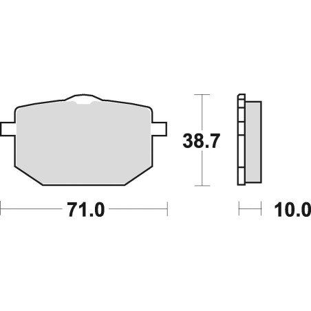 BRAKE PADS, BRAKES, SEMI-METALLIC, 683SM1