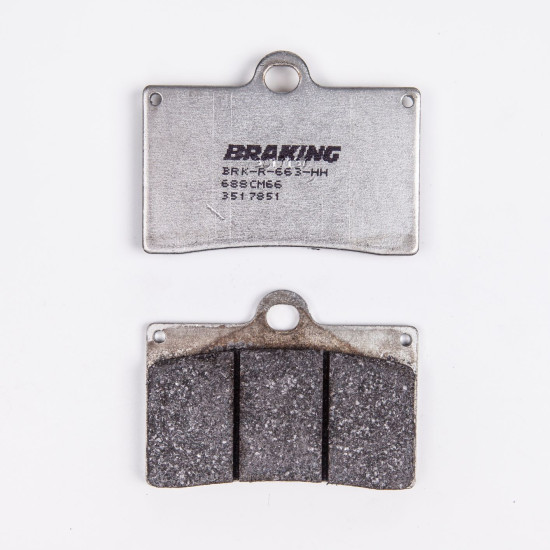 BRAKE PADS, BRAKES, SEMI-METALLIC, RACE, 688 CM, 66