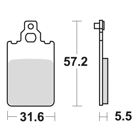STABDŽIŲ KALADĖLĖS, STABDANTYS, PUSMETALINIS, 694SM1