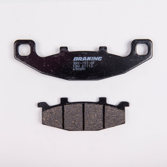 BRAKE PADS, BRAKES, SEMI-METALLIC, 698SM1