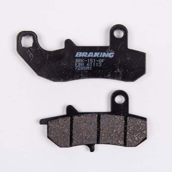 BRAKE PADS, BRAKES, SEMI-METALLIC, 728SM1
