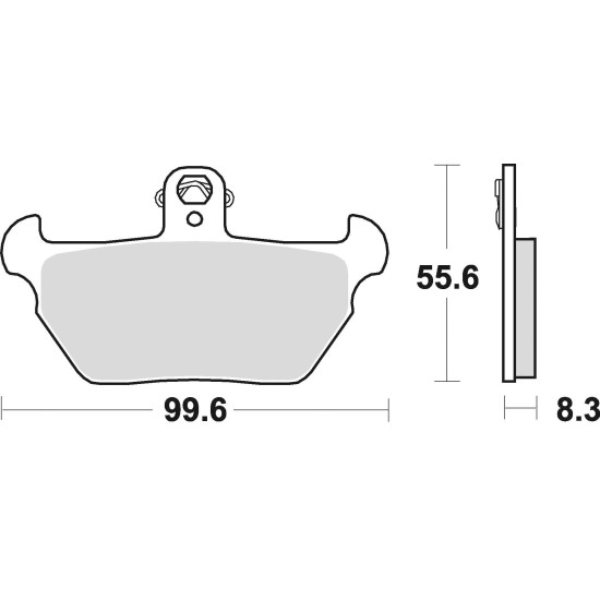 BRAKE PADS, BRAKES, SEMI-METALLIC, 739SM1