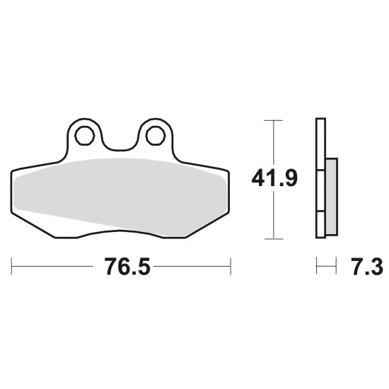 BRAKE PADS, BRAKES, SEMI-METALLIC, 741SM1