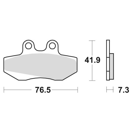 STABDŽIŲ KALADĖLĖS, STABDANTYS, PUSMETALINIS, 741SM1