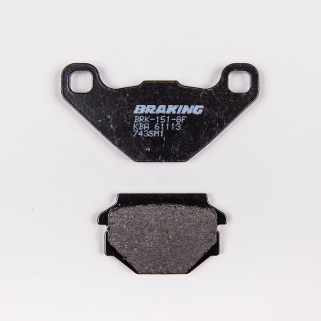 BRAKE PADS, BRAKES, SEMI-METALLIC, 743SM1