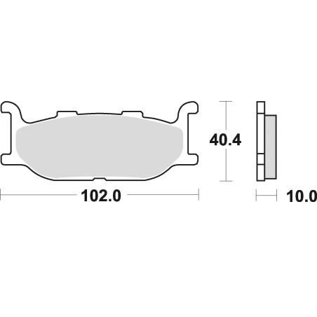 BRAKE PADS, BRAKES, SEMI-METALLIC, 750SM1