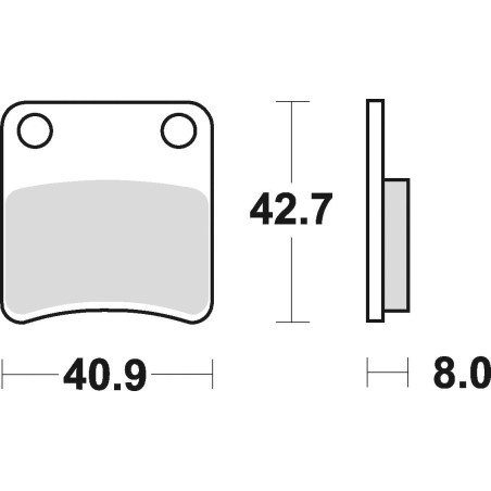 BRAKE PADS, BRAKES, SEMI-METALLIC, 757SM1