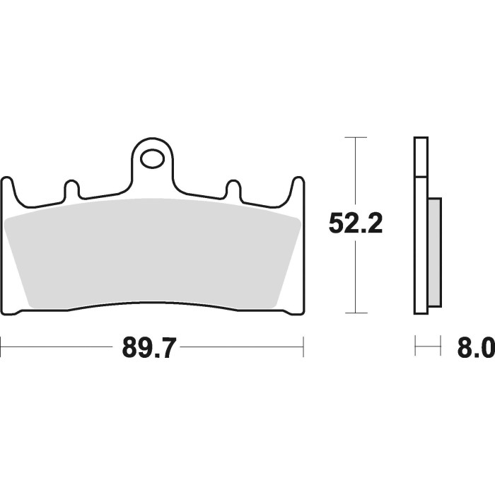 STABDŽIŲ KALADĖLĖS, STABDANTYS, PUSMETALINIS, 764SM1