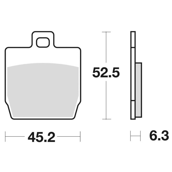 STABDŽIŲ KALADĖLĖS, STABDANTYS, PUSMETALINIS, 814SM1