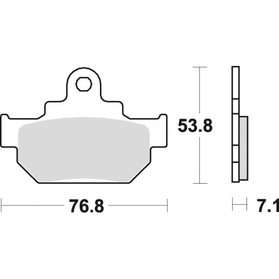 STABDŽIŲ KALADĖLĖS, STABDANTYS, PUSMETALINIS, 817SM1