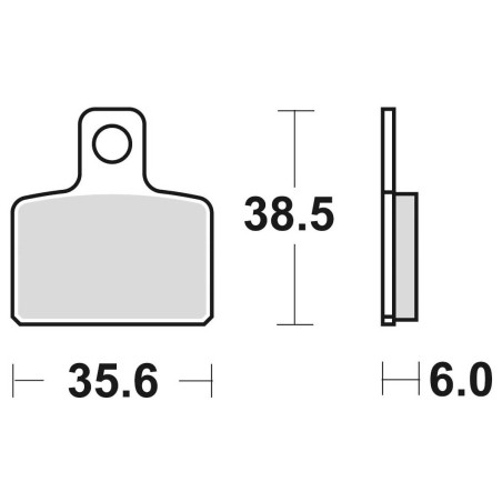 BRAKE PADS, BRAKES, SEMI-METALLIC, 832SM1