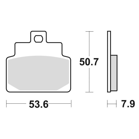 BRAKE PADS, BRAKES, SEMI-METALLIC, 842SM1