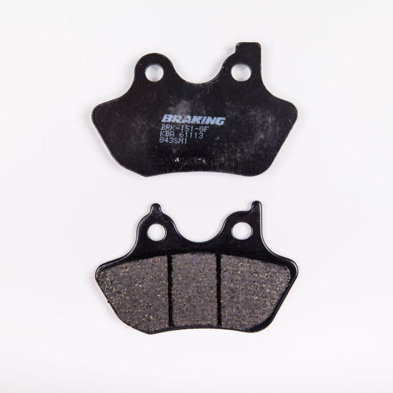 BRAKE PADS, BRAKES, SEMI-METALLIC, 843SM1