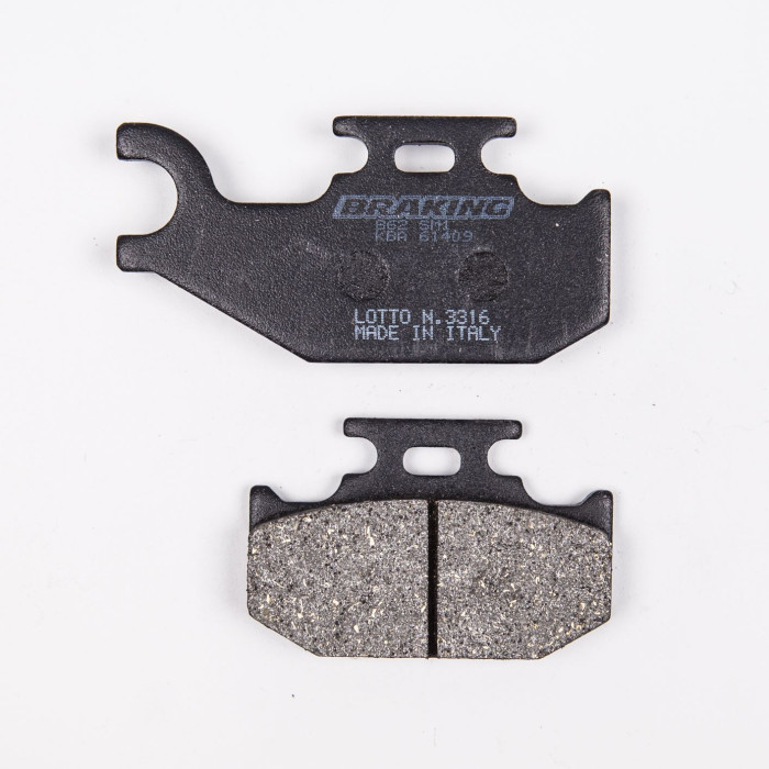 BRAKE PADS, BRAKES, SEMI-METALLIC, 862SM1