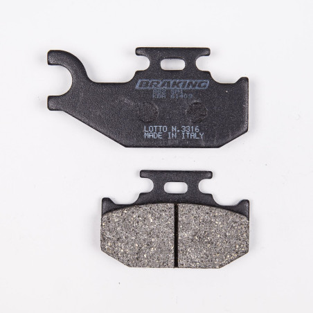 BRAKE PADS, BRAKES, SEMI-METALLIC, 862SM1