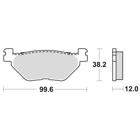 STABDŽIŲ KALADĖLĖS, STABDANTYS, PUSMETALINIS, 868SM1