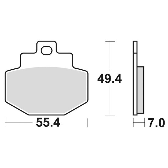 STABDŽIŲ KALADĖLĖS, STABDANTYS, PUSMETALINIS, 871SM1