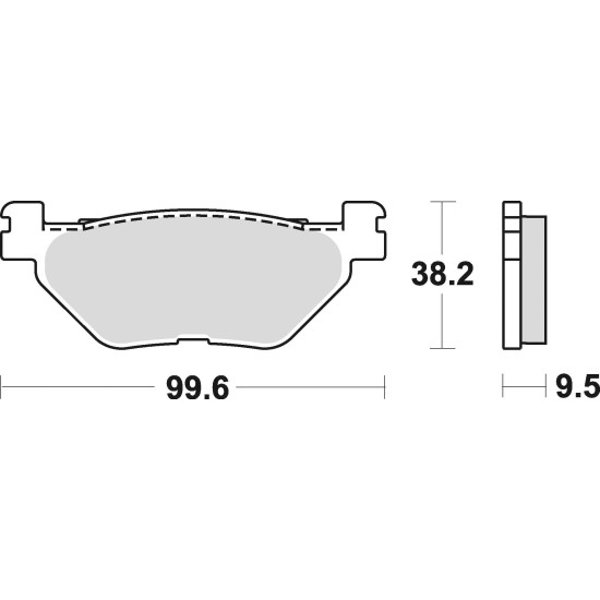 BRAKE PADS, BRAKES, SEMI-METALLIC, 903SM1