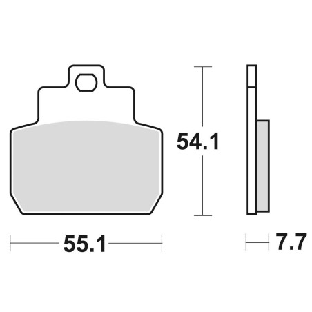 BRAKE PADS, BRAKES, SEMI-METALLIC, 909SM1