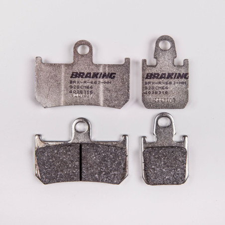 BRAKE PADS, BRAKES, SEMI-METALLIC, RACE, 928 CM, 66