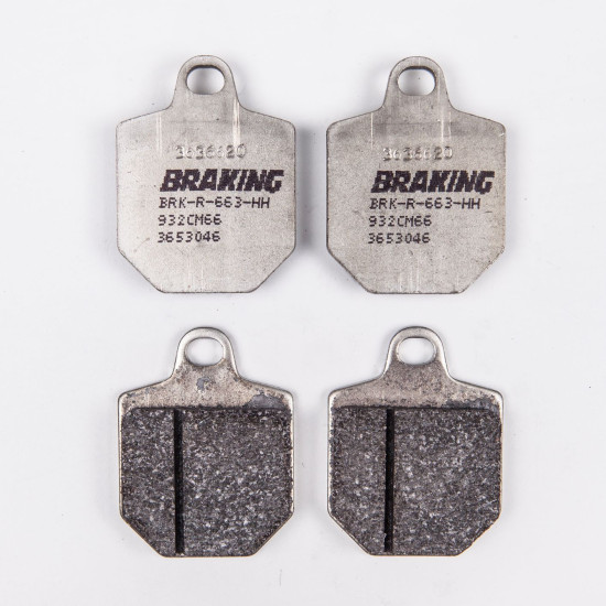 BRAKE PADS, BRAKES, SEMI-METALLIC, RACE, 932 CM, 66