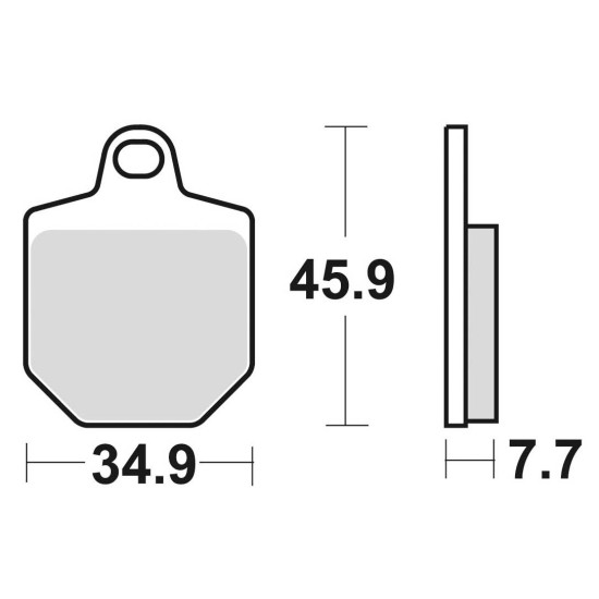 STABDŽIŲ KALADĖLĖS, STABDANTYS, PUSMETALINIS, RACE, 932 CM, 66