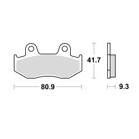 BRAKE PADS, BRAKES, SEMI-METALLIC, 940SM1