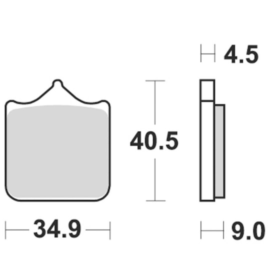 BRAKE PADS, BRAKES, SEMI-METALLIC, RACE, 947CM66